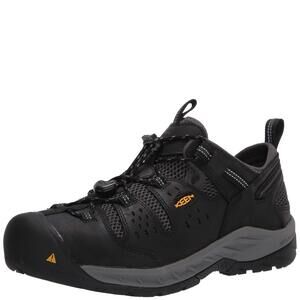 KEEN UTILITY ATLANTA COOL II, MEN'S, BLACK/DARK SHADOW, STEEL TOE, EH, LOW HIKER